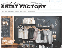 Tablet Screenshot of oldtownshirtfactory.com